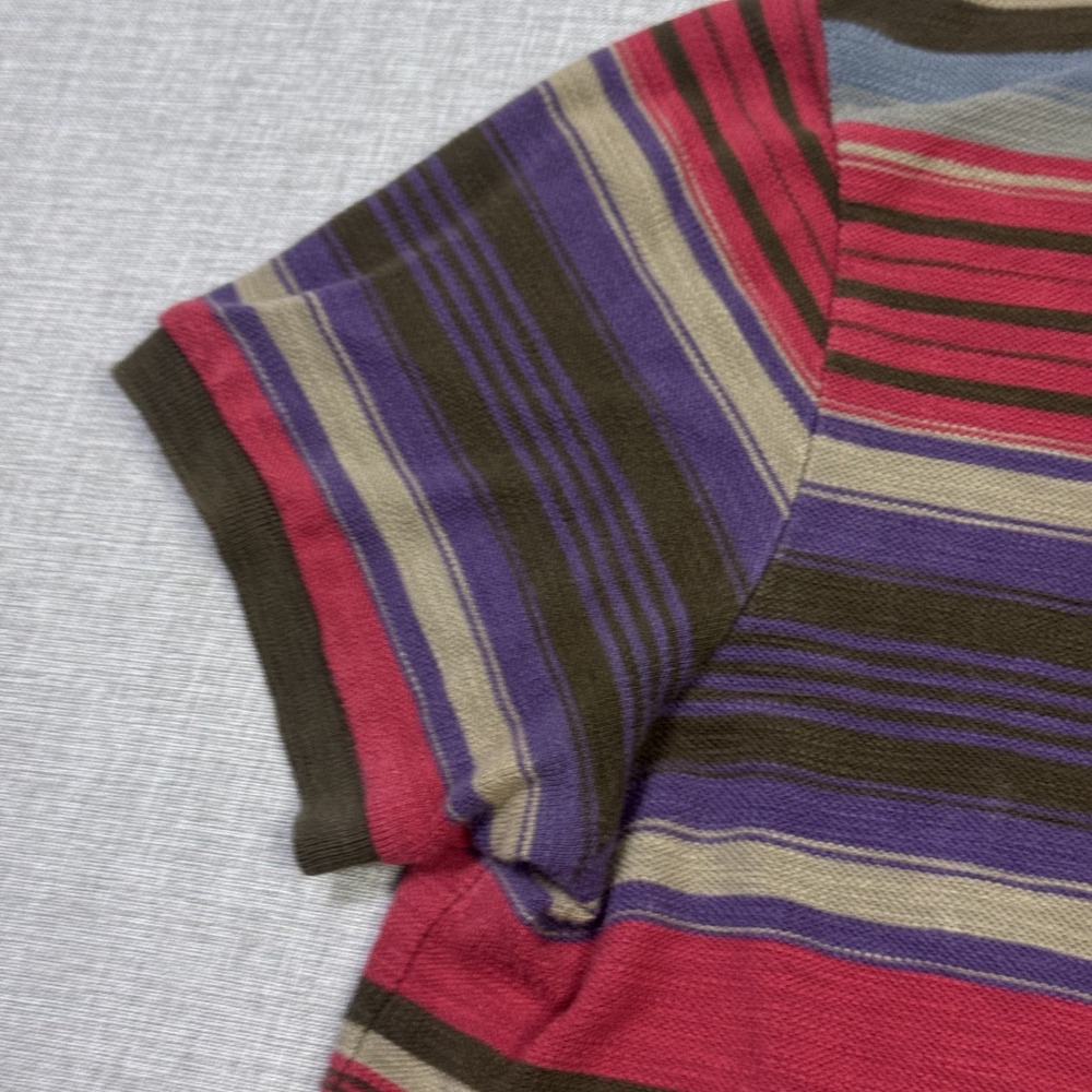 Polo Ralph Lauren Southwestern Striped Polo Shirt Mens Medium Multicolor Cotton - Picture 8 of 10